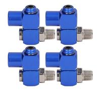 Giwnhvx Connettore per tubo flessibile girevole NPT da 1/4 di pollice, girevole a 360°, adattatore per utensili pneumatici, 150 PSI (4 pezzi)