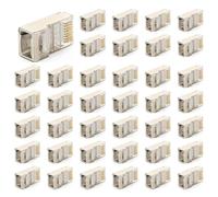 Giwnhvx Connettore RJ45 Schermatura per Ethernet CAT5E, CAT6 Connettore STP 8P8C Connettore di Schermatura LAN 200 Pezzi