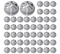 Giwnhvx Connettori per Cavi Push-In da 100 Pezzi, Connettore Push-In Non Metallico Scatola Elettrica In Plastica Inserti per Cavi Pulsante per 1/2 Pollice Durevole Facile Installazione Facile da Usare