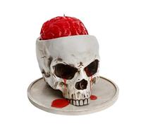 Giwnhvx Contenitore Multifunzionale per Teschio di Halloween, Contenitore per Fiori, Teschio Umano, Contenitore per Riporre Oggetti Artigianali, Decorazione Domestica Multifunzionale