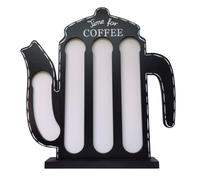 Giwnhvx Contenitore per sacchetti da caffè, grande capacità, contenitore caffè, borsa da caffè in legno, ornamenti in legno B