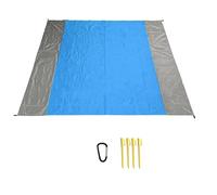 Giwnhvx Coperta da spiaggia con tasche angolari a prova di sabbia extra grande tappetino da spiaggia oversize coperta da spiaggia impermeabile per picnic concerto facile da usare A