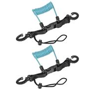 Giwnhvx Corda anti-perdita per fotocamera da immersione in TPU con molla in acciaio e fibbie a sgancio alle due estremità, blu