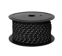 Giwnhvx Corde per esterni Rotolo corde riflettenti baldacchino corde antivento Corde fisse Corde di legatura Corde audace rinforzo, nero
