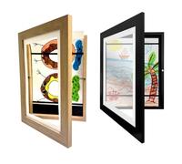 Giwnhvx Cornice fotografica d'arte per bambini, cornice per bambini sostituibile, visualizzazione immagine di pittura poster