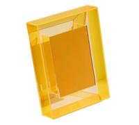 Giwnhvx Cornice portafoto in acrilico trasparente da 5 pollici, supporto per carta fotografica, espositore per foto per decorazione di ufficio e casa B