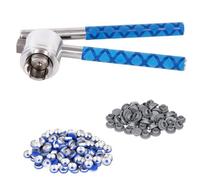 Giwnhvx Crimpatrice per fiale da 13 mm, crimpatrice per tappi a scatto, 100 tappi a scatto e 100 tappi in gomma inclusi