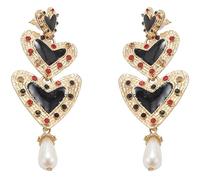 Giwnhvx Cuore Cadere Appendere Orecchini Per Le Donne in Metallo Vintage Matrimonio Festa di Natale Regalo All'ingrosso