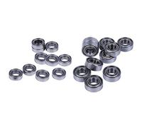 Giwnhvx Cuscinetti radiali a sfera metrici schermati in miniatura sigillati, in metallo, 10 pezzi, modello: MR115 ZZ 5 x 11 x 4 mm e 10 pezzi MR95-ZZ 5 x 9 x 3 mm