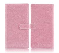 Giwnhvx Custodia a portafoglio per assicurazione e registrazione auto, in pelle PU, colore: rosa