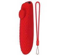 Giwnhvx Custodia protettiva in silicone antiurto con cinghia per telecomando multimediale rosso