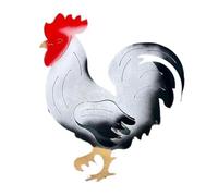 Giwnhvx da Cortile con Gallo in Metallo per Esterni e Decorazione Colorata con Gallo Decorazione Fattoria Vintage B