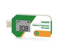 Giwnhvx Data Logger di Temperatura USB con Display Digitale, Capacità di 32000 Punti, Registratore di Temperatura Monouso, Registratore di Report PDF
