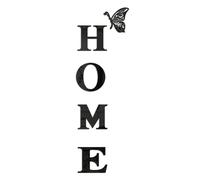 Giwnhvx Decorazione da parete con lettere in acrilico, specchio adesivo da parete per soggiorno, camera da letto, decorazione per la casa, nero