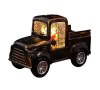 Giwnhvx Decorazione del Camion di Natale Retro Babbo Natale Luce Camion di Natale Luce Notturna Regalo Decorazione della Finestra, Spazzolato