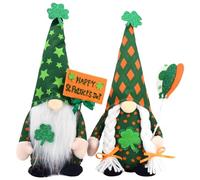 Giwnhvx Decorazione di gnomi della santa decorazioni di ornamenti di GNOME in peluche irlandese per facile installazione