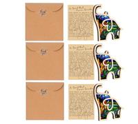 Giwnhvx Decorazione di San Valentino a Forma di Elefante di Amicizia con Carta di Storia, Decorazione Elefante Sorority per la Tribù delle Donne, Regali di Amicizia