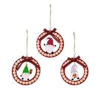 Giwnhvx Decorazione natalizia Ornamenti in legno appesi di Natale Ciondolo in legno Hollow Segno Ciondoli per albero di Natale Etichette Regali per Natale Facile da installare Facile da usare