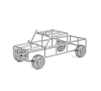 Giwnhvx Decorazione per Camion Retro, Decorazione in Metallo Camion in Acciaio Inossidabile, Adatta per Interni ed Esterni 20,3 X 9,5 X 7 Cm, Facile da Usare,