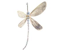 Giwnhvx Decorazione per finestra Libellula in con perline da appendere, ornamento 15x15 cm, facile installazione