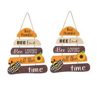 Giwnhvx Decorazione per la Porta di Casa di Tipo B, Ape Gentilezza Ape Ringraziamento Ape Cartello di Benvenuto Decorazione per Porta D'Ingresso Facile da Usare