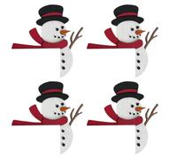 Giwnhvx Decorazione superiore della porta di Natale, decorazione della casa di vacanza, cornice della porta superiore divertente, decorazione del pannello d'angolo, parete della finestra, pupazzo di