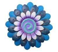 Giwnhvx Decorazioni da Giardino con Fiori in Metallo Blu per Esterni Decorazioni da Giardino con Fiori Carini Appesi per Esterno Prato Durevole
