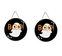 Giwnhvx Decorazioni di Halloween, Decorazioni Interne di Halloween, Decorazioni Murali per Porte di Halloween, Decorazioni con Logo Rotondo per La Casa