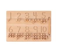 Giwnhvx Descrizione dei Numeri da 1 a 10, Tabella di Allenamento al Controllo della Penna, Tabella di Scrittura per Ciechi, Classificazione del Conteggio in Legno, Matematica