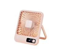 Giwnhvx Desktop Piccolo Ventilatore Multi-Power Ufficio Sottile e Modello di Ricarica Pieghevole Brushless Portatile Rosa