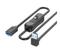Giwnhvx Di Estensione USB 3.0 con Pulsante di Alimentazione 5 Gbit/s Trasferimento Dati Di Estensione a 3.3 Piedi per Tastiera PowerSwitch B