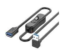 Giwnhvx Di Estensione USB 3.0 con Pulsante di Alimentazione 5 Gbit/s Trasferimento Dati Di Estensione a 3.3 Piedi per Tastiera PowerSwitch C