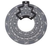 Giwnhvx Disco Musica Chitarra Cerchio Quintes, Cerchio Quinte Ruota Strumento Melodia Ruota Accordi Senza Base Grigio