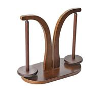 Giwnhvx Disco Portarocchetto in Legno A Doppio Albero Portarocchetto in Lana Intrecciata A Mano Albero in Legno per Lana Strumento Rotante Colore retrò