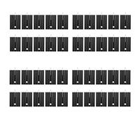 Giwnhvx Dissipatore di calore in alluminio nero per transistor Mosfet TO-220, 40 pezzi, 21 x 15 x 11 mm