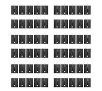 Giwnhvx Dissipatore di calore in alluminio nero per transistor Mosfet TO-220, 60 pezzi, 21 x 15 x 11 mm