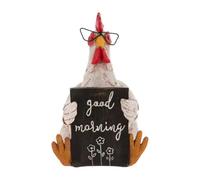 Giwnhvx Divertente Gallo Gallina Ciao Resina Stato Ufficio Casa Carino Gallo Galline Figurine Ornamento Giardino Accessori Regali B