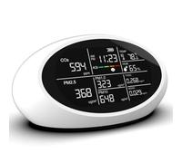 Giwnhvx DM605E 10 in 1 rilevatore di qualità dell'aria display a LED CO2/PM2.5/tester sensore temperatura/umidità, con porta USB Charing