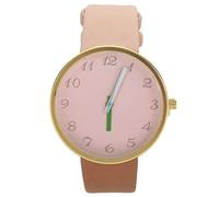 Giwnhvx Donne Orologio Grigio Contrasto in Pelle Quarzo Orologio Orologi Innamorati Unisex Casual Signore Orologio da polso Orologio Beige