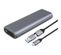 Giwnhvx Enclosure SSD M.2 NVMe, in Alluminio Attrezzi da 10 Gbps, Supporta UASP, PCIe Type C, unità A Stato M Key, Fino A 4 TB Facile da Usare