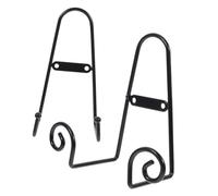 Giwnhvx Espositore di piatti supporti per cornice in metallo supporto portaoggetti, supporti per cornice fotografica, cavalletto da scrivania, sottobicchieri, espositore piatto 2 pezzi