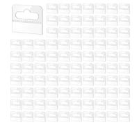 Giwnhvx Etichette da Appendere, 600 Pezzi di Linguette Adesive Trasparenti con Foro per Fessura Etichette Autoadesive In Plastica, 4,5 X 3,5 cm