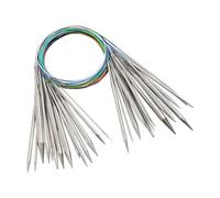 Giwnhvx Fai da te Maglia Artigianato Gancio Costume Non Chiamare Strumento Ago Rotondo in Acciaio Inox Ago a Maglia Circolare in Metallo