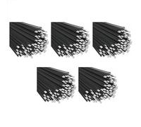 Giwnhvx Fascette in metallo nero 500 pz 304 304 acciaio inossidabile rivestito in resina epossidica fascette per macchinari, veicoli, fattorie, cavi