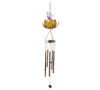 Giwnhvx Fata Campanella Eolica Solare per Esterno, Regalo da Appendere per Giardinaggio per Tutte Le Mamme Donne Figlia Moglie, Regalo di Compleanno