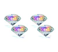 Giwnhvx Fermacarte arcobaleno sfaccettato di colore AB, 50 mm, 4 pezzi, 50 mm, per decorare casa, ufficio e bomboniere