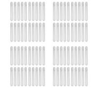 Giwnhvx Fiale di Provette Nel Plastica Trasparente Da Laboratorio Trasparenti Da 400 Pezzi 12X100mm con Tappi Un Pressione Forniture per Laboratorio Scolastico