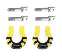 Giwnhvx Fibbia di Salvataggio con Fibbia A Forma di U per Paraurti Anteriore per Auto da Arrampicata 1/81/10, Fibbia A Forma di U Bicolore Simulata +