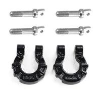 Giwnhvx Fibbia di Salvataggio con Fibbia A Forma di U per Paraurti Anteriore per Auto da Arrampicata Nera 1/81/10, Fibbia A Forma di U Bicolore Simulata +