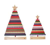 Giwnhvx Figurine di Natale in Legno Decorazioni natalizie Accessori per Miniature Rotative Decorazione della Camera Estetica